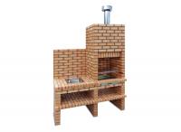 Ref. MD814 Matizado - 165 cm x 57 cm x 240 cm, LxWxH | Grill 60 cm x 40 cm, LxW | 780 kg